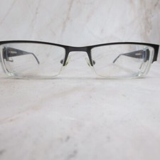 Hart Schaffner Marx Slate Eyeglasses Frame 826 Men's Black Half Rim 54-20-145