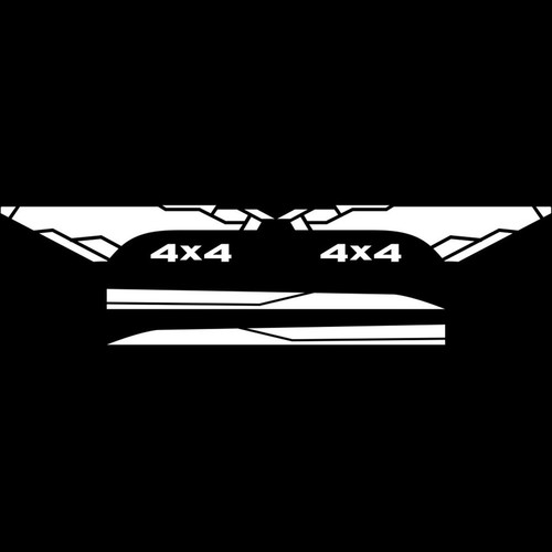 4Pcs Car Stickers Automobile Trunk Side PVC Film Decals Auto ...