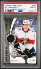 2021 SP GAME USED 2005-06 RETRO ROOKIES R68 ANTON LUNDELL #217/999 PSA 8 FLORIDA