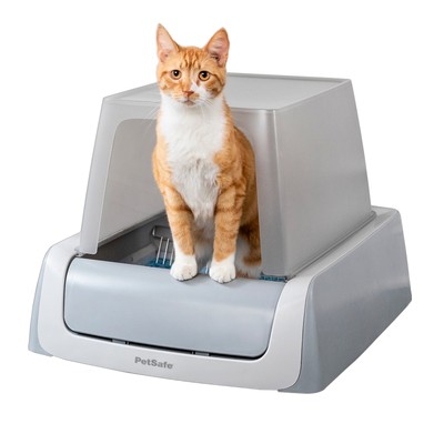 PetSafe ScoopFree Crystal Pro Front-Entry Self-Cleaning Cat Litter Box,Automatic