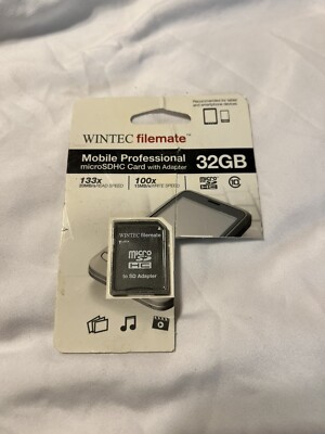 NEW OPEN BOX Wintec Filemate Professional SDHC Flash Card 32GB