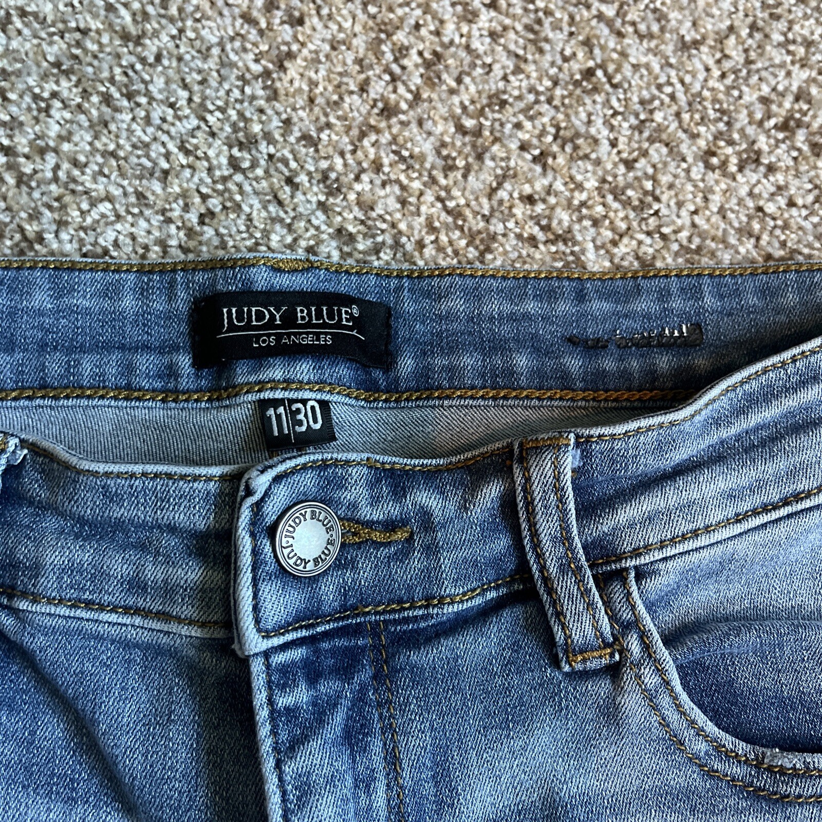 Judy Blue Denim Distressed Jeans Womens 11/30 Style JB82114MD (30 X 27) - View 5