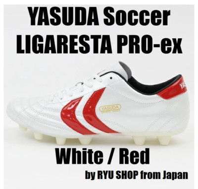 YASUDA Soccer Cleats LIGARESTA PRO-ex F20002-0102 White / Red | eBay