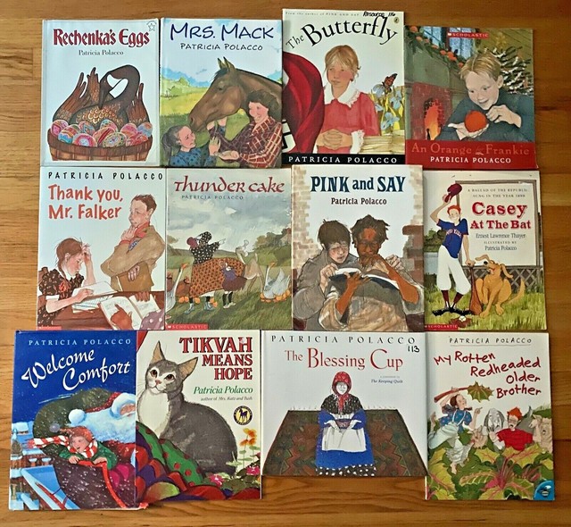 Lot 12 PATRICIA POLACCO Books Thunder Cake Thank You, Mr