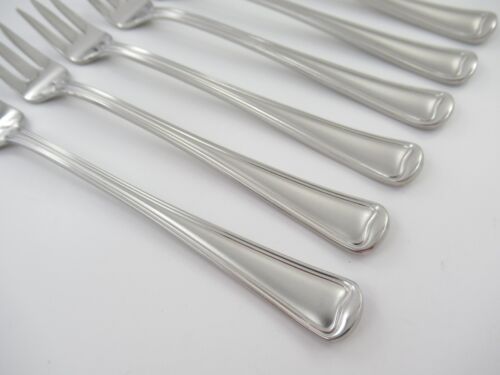 Gorham MONET FROSTED 6 Cocktail Forks 18/8 Stainless Flatware - Picture 2 of 4