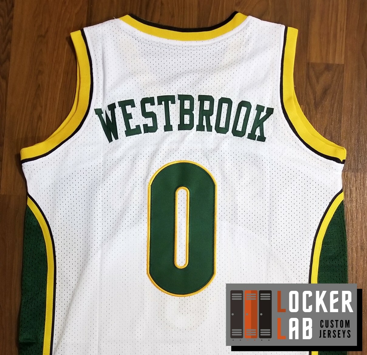 Russell Westbrook #0 Seattle Retro Throwback Basketball Jersey White | eBay