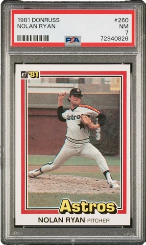 Donruss Nolan Ryan Baseball 1981 Season Sports Trading Cards & Accessories