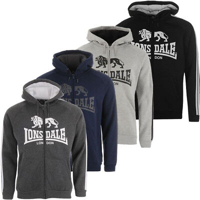 Lonsdale Men Zip Hoody Hooded Pullover Sweatshirt S M L XL Lonsdale Men Zip Hoody Hooded Pullover Sweatshirt S M L XL