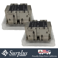 LOT of 2 Supermicro 2U Passive Aluminum CPU Heat Sink Socket LGA3647-0 No Fan