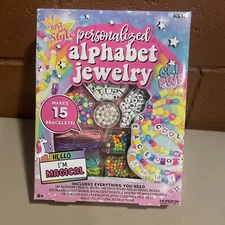 New Horizon Just My Style Personalized Alphabet Jewelry kit. Makes 15 Bracelets.