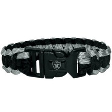 Las Vegas Raiders Paracord Survival Bracelet Sport Jewelry Strap NFL Football