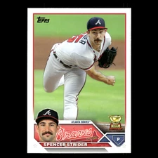 Spencer Strider #602 2023 Topps Atlanta Braves Baseball Card MLB