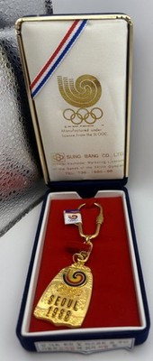 1988 Seoul Olympic Games Official Keychain Sung Bang w/ Box