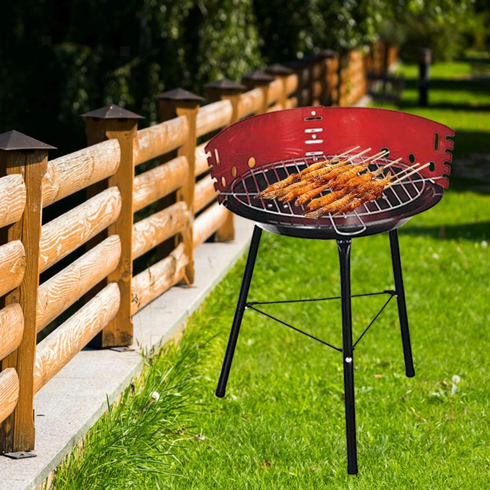 Charcoal Grill Barbecue Grill Stable Tripod Heavy Duty Multifunctional Portable
Opens in a new windo