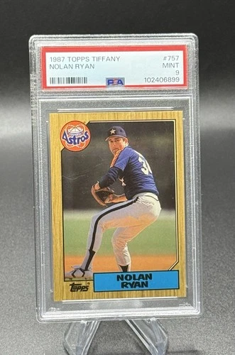 1987 Topps Tiffany #757 Nolan Ryan Astros PSA 9 NM-MT HOF Premium Issue