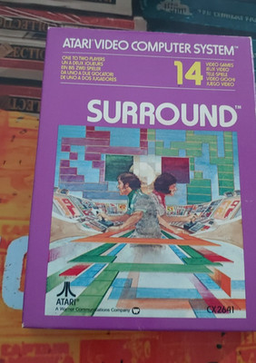 Surround (1980) ATARI 2600 VCS (Modul, Manual, Box) working classic 8-bit