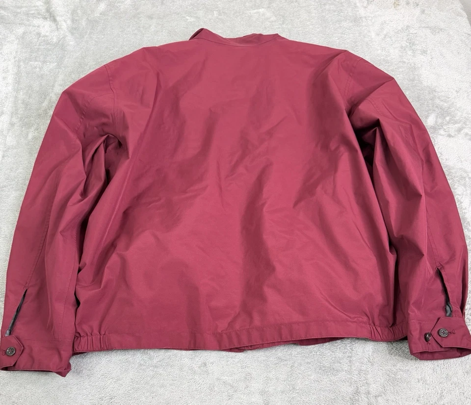 Lands End Gore-Tex Full Zip Windbreaker Jacket Men’s Size XL Red - Image 2 of 4