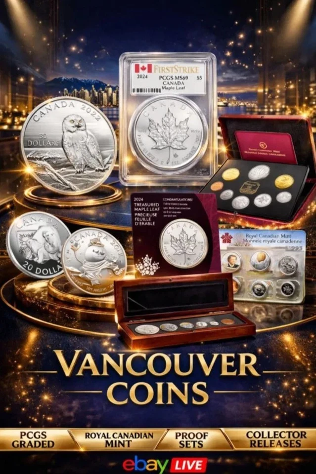 🔥 VANCOUVER COINS LIVE 🔥 $1 STARTS • MINT PRODUCTS • BULLION 💥