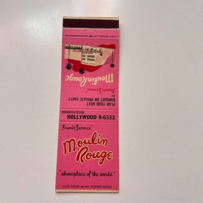 Frank Sennes' Moulin Rouge Vintage Matchbook Cover 4MB72-3