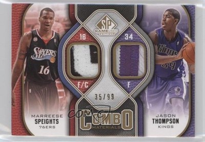 2009-10 SP Game Used Edition 35/99 Marreese Speights Jason Thompson Patch h2o