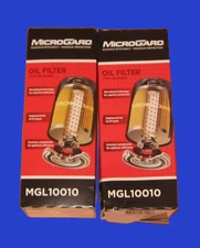 2x Microgard MGL10010 Cartridge Oil Filter for Chrysler Dodge Fram CH11665