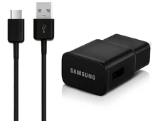 Original Samsung EP-TA20JBE Fast Charger w/ USB Type C Cable EP-DG950CBE Black