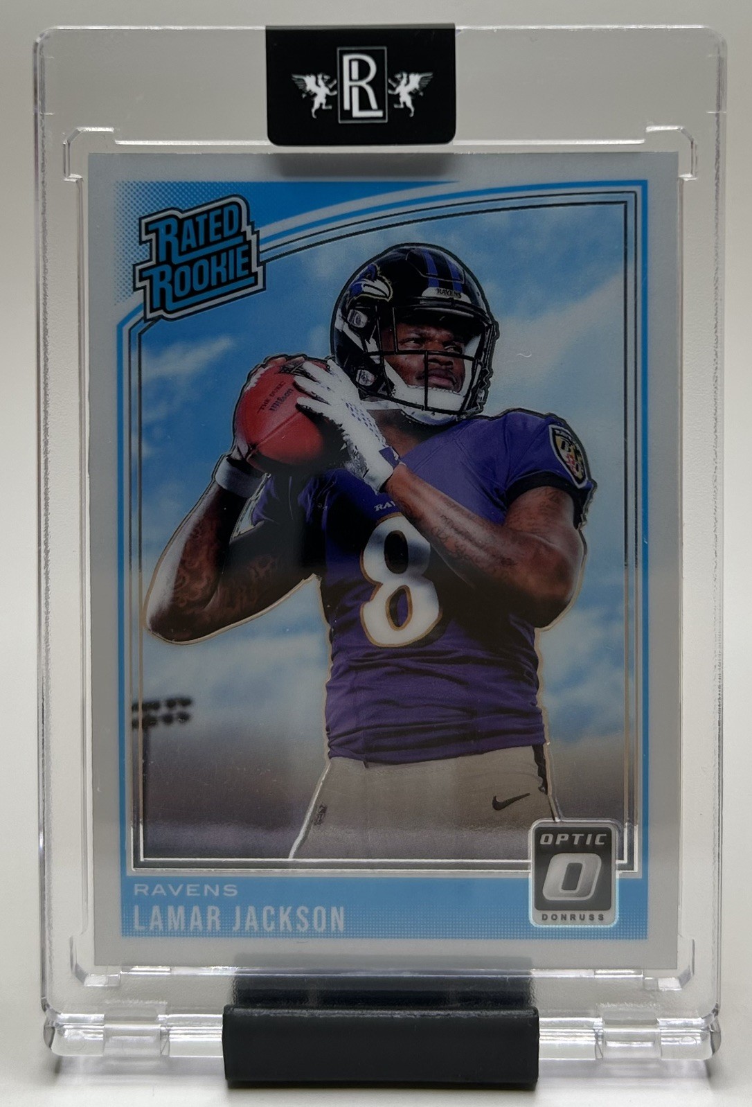 2018 Panini Donruss Optic Lamar Jackson Rated Rookie RC #167 Baltimore Ravens