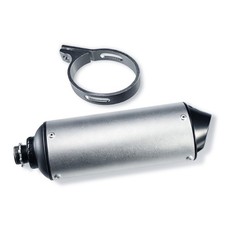 32mm Exhaust Muffler Silencer for Predator 212 196cc Go Kart Mini Bike Silver