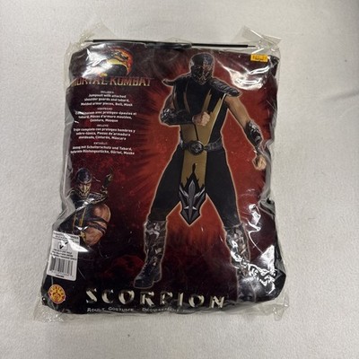 Mortal Kombat Scorpion Deluxe Adult Costume - One Size Fits All