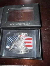 USS Wasp Belt Buckle Gator LHD-1 New Genuine Rare US Navy