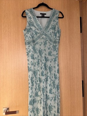 E.C.I Vintage Y2k silk beaded ethereal  asymmetrical dress Size 8 Medium