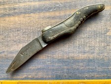 ancien Couteau pliant canif figuratif "DÉ À JOUER"/"CHAUSSURE" VINTAGE KNIFE