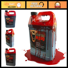 1 Gallon Fake Vampire Blood for Halloween Costume, Zombie Makeup, Monster Dress