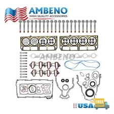 Head Full Gasket Set w/ Cylinder Bolts For Chevy Silverado GMC Sierra 5.3L 4.8L
