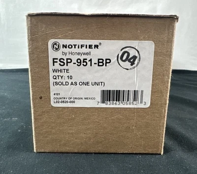 NOTIFIER FSP-951-BP PHOTOELECTRIC SMOKE DETECTOR BULK PACK OF 10 - BRAND NEW