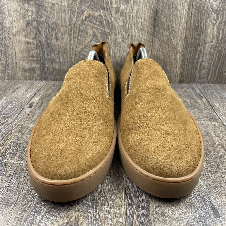 Bruno Magli Bilboa Zapatos Para Hombres 12 M Marrón Coñac Gamuza Estilo de Vida Tenis Preppy Foto 3 de 4