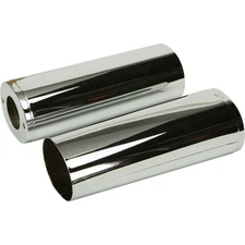 Harddrive Upper Fork Tube Covers Chrome  +2" 301191