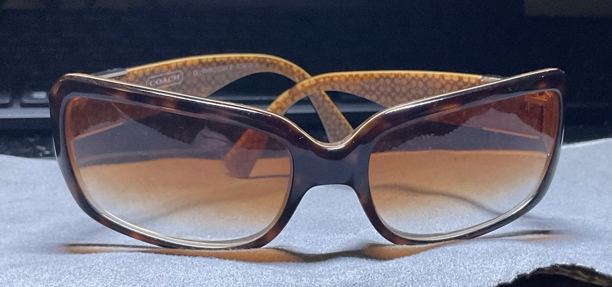 Coach Brown Gradient Delphine S443 Tortoise Square Sunglasses coach delphine products for sale | eBay main image 4