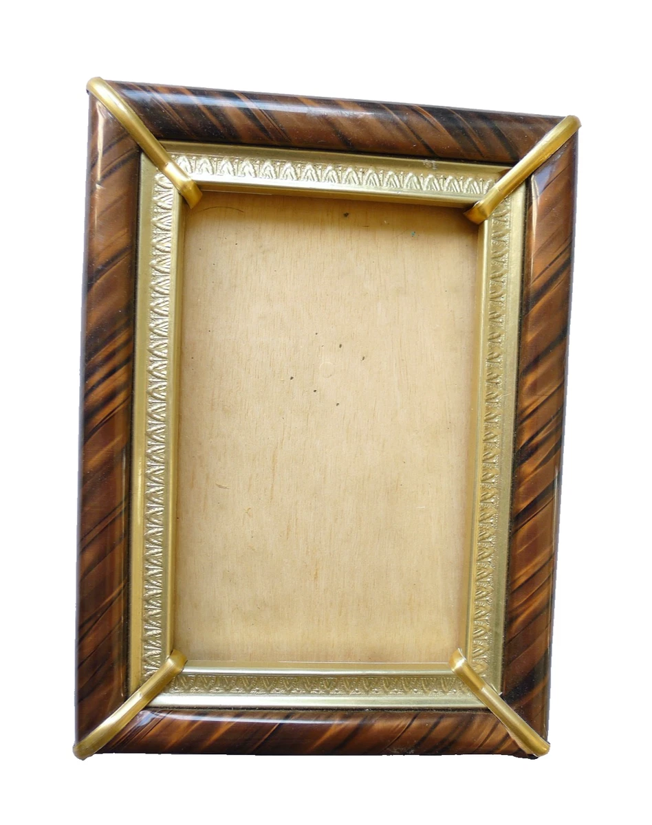 Cornice multipla 3 foto in metallo dorato 21x11 cm Luciana | Maisons du Monde