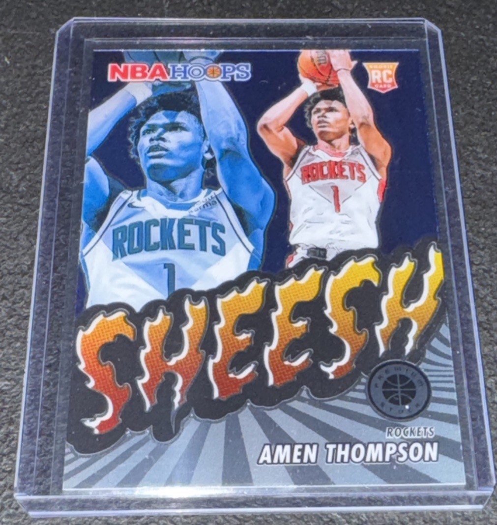 2023-24 Panini Nba Hoops Premium Stock - Sheesh Amen Thompson #4 (RC)