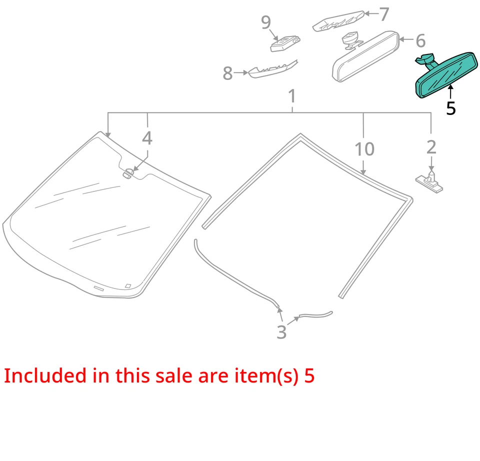 Espejo retrovisor interior Mazda 2 2011-2014 OEM RM2YC Foto 2 de 3