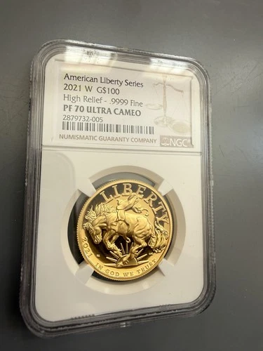 2021-W $100 High Relief American Liberty 1oz Proof Gold NGC PF-70 Ultra Cameo