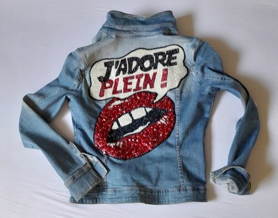 Philipp Plein Couture Jeans Jacke Gr.XS NEU