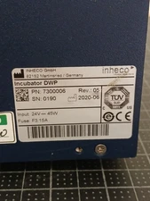 INHECO 45 WATT INCUBATOR DWP (DEEP WALL PLATE) 24 VDC 7300006 / DWP7300006