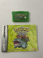 Pokemon LeafGreen With Manual, Authentic Cartridge Gameboy Advance GBA