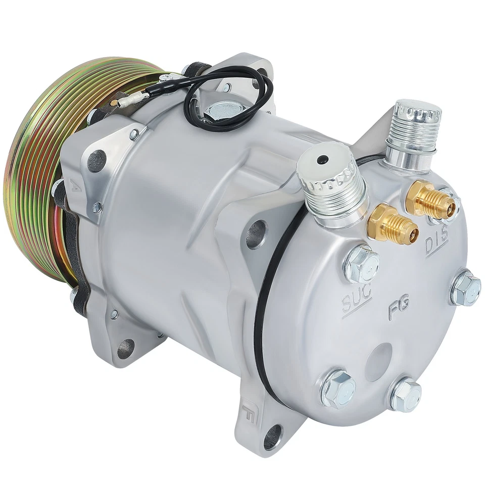 AC A/C Compressor W/ Clutch For 1985 1986 1987 Jeep Cherokee 2.1L - Image 3 of 4