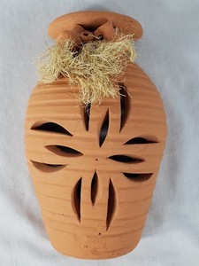 Vintage Terracotta/Clay Wall Hanging Deco Handmade El Salvador Pre-Owned