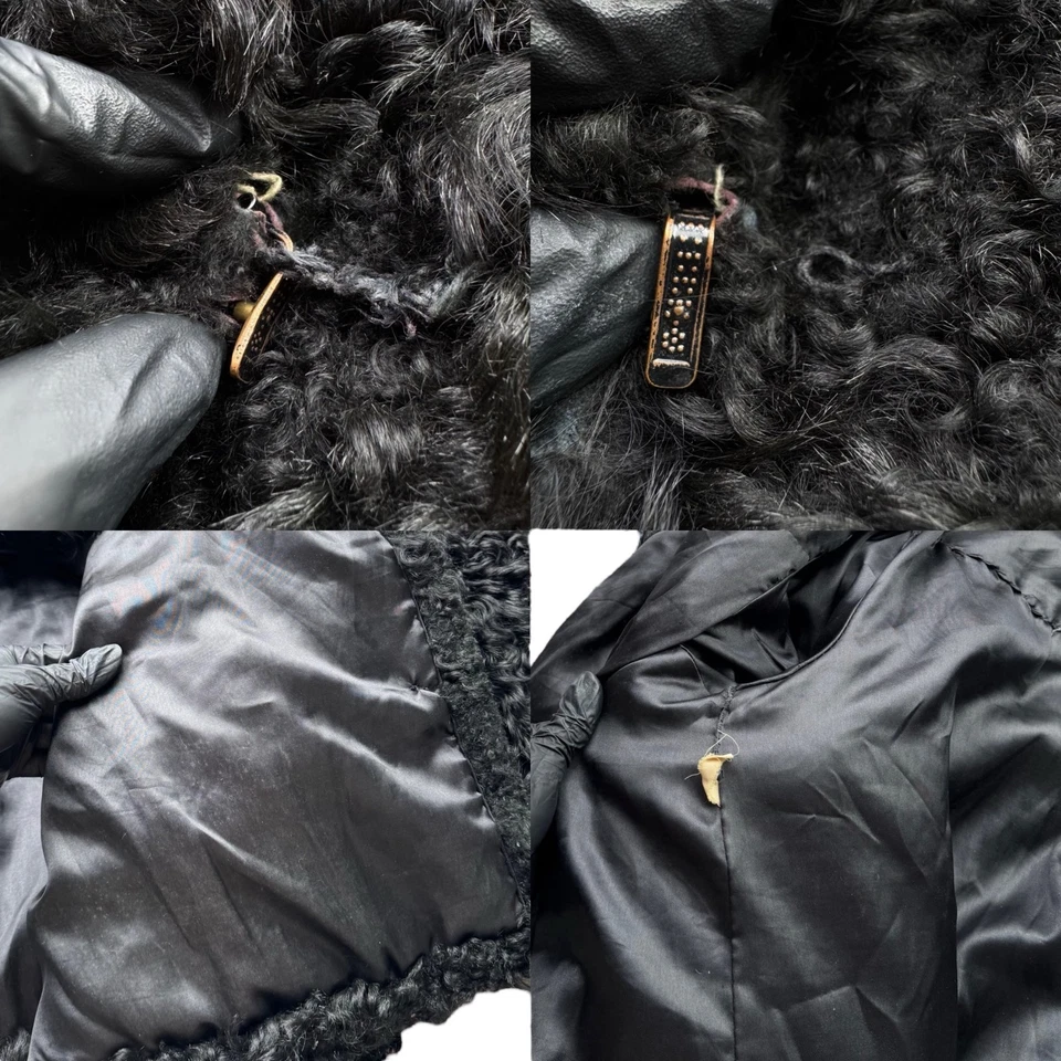 90's Real Fur Heavy Coat Men's Size M - Image 4 of 4