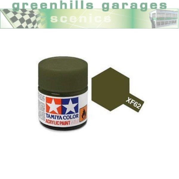 TAMIYA Acrylic Paint 10ml - XF-62 Olive Drab - Model Kit Paint Humbrol - Image 2