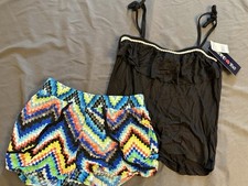 NWT Girls Size 8 2pc Limited too Silky Material Short Set